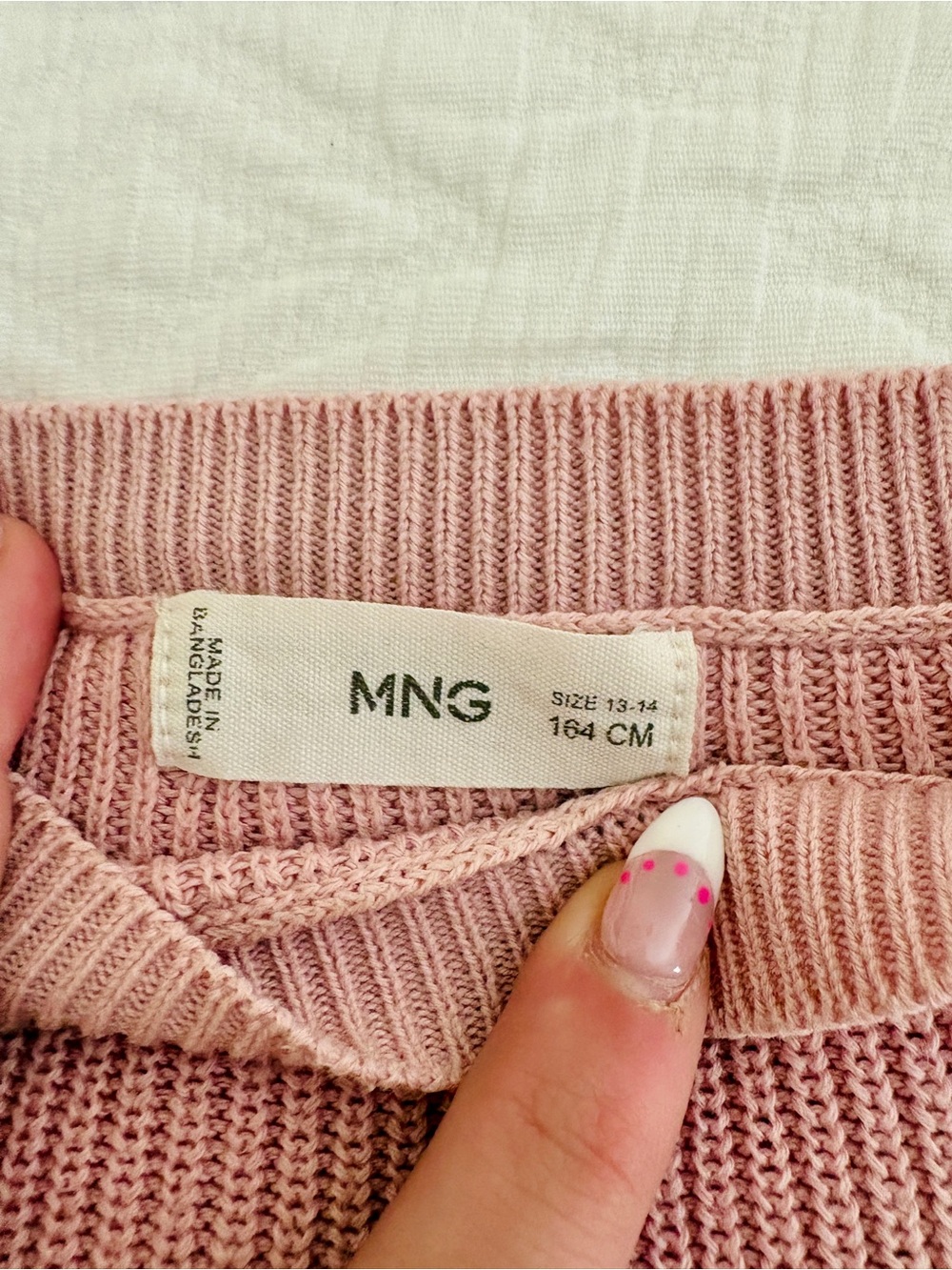 Mango Pink Ruffle-Shoulder Knit Sweater - Picture 2 of 2